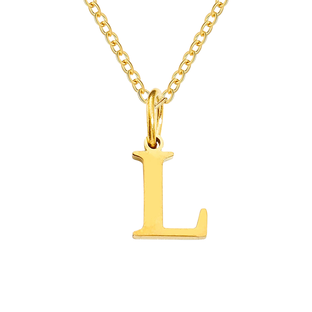 Collier Pendentif Lettre L