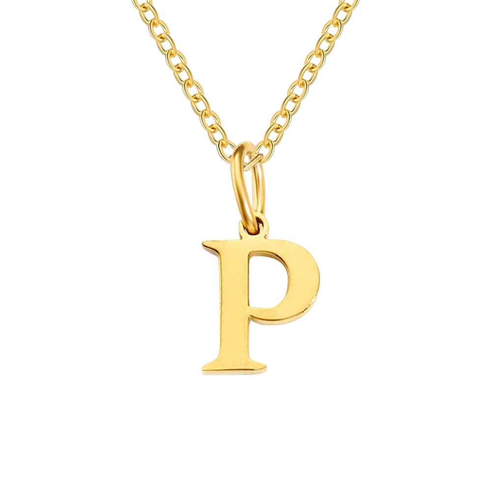 Collier Pendentif Lettre P