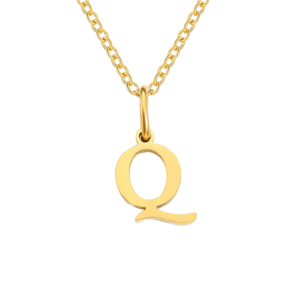 Collier Pendentif Lettre Q