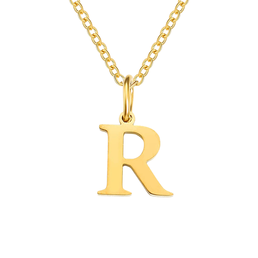 Collier Pendentif Lettre R