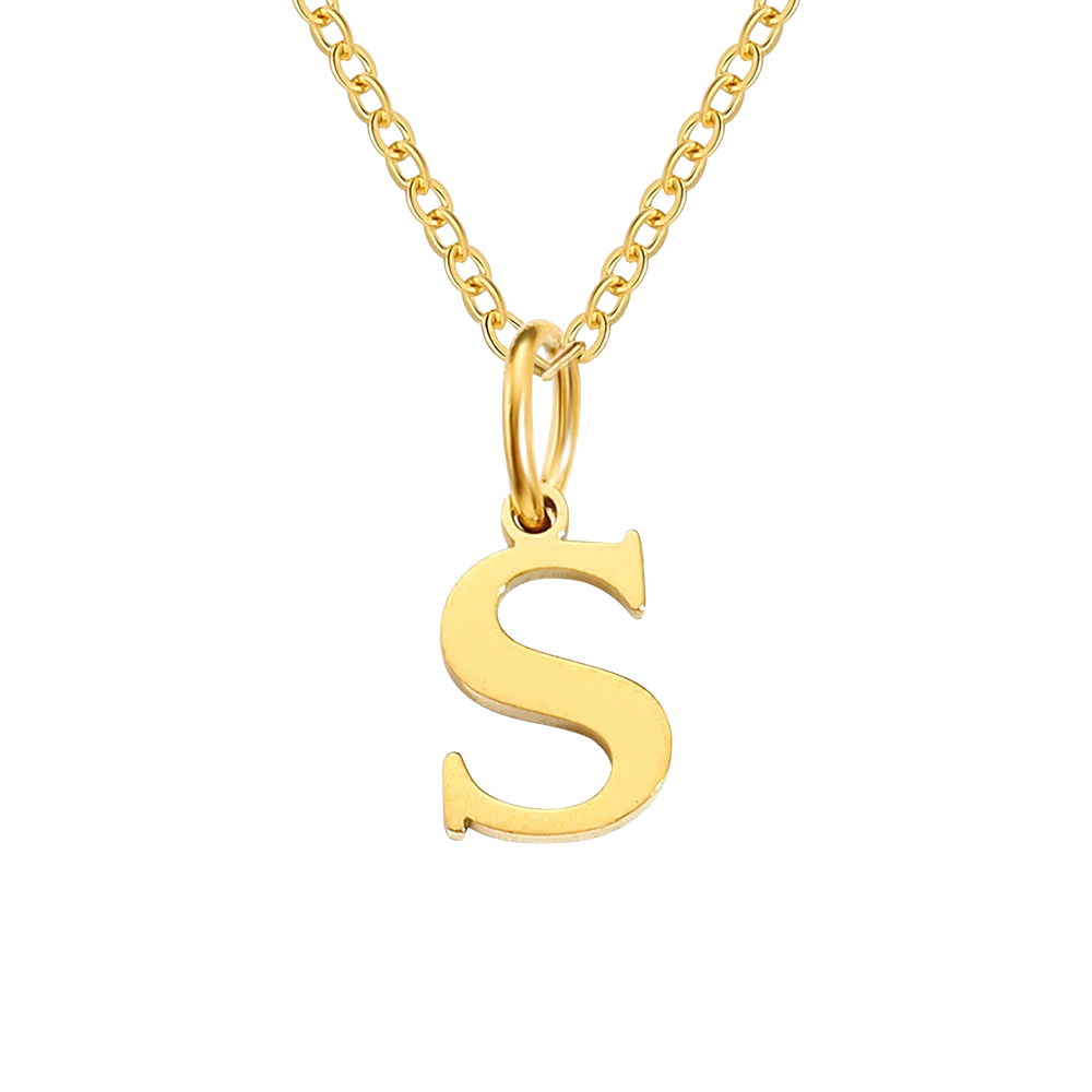 Collier Pendentif Lettre S