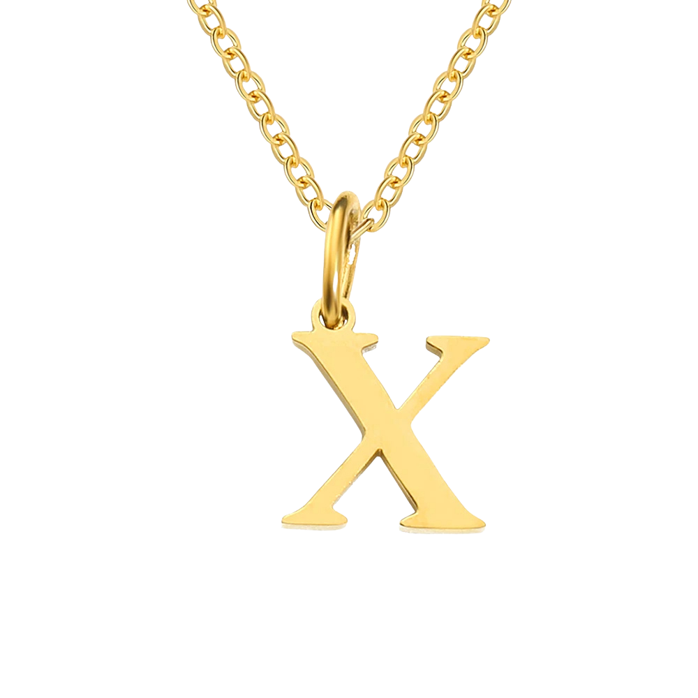 Collier Pendentif Lettre X