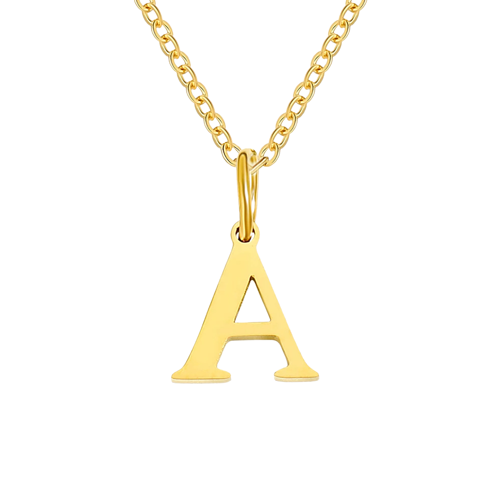 Collier Pendentif Lettre A