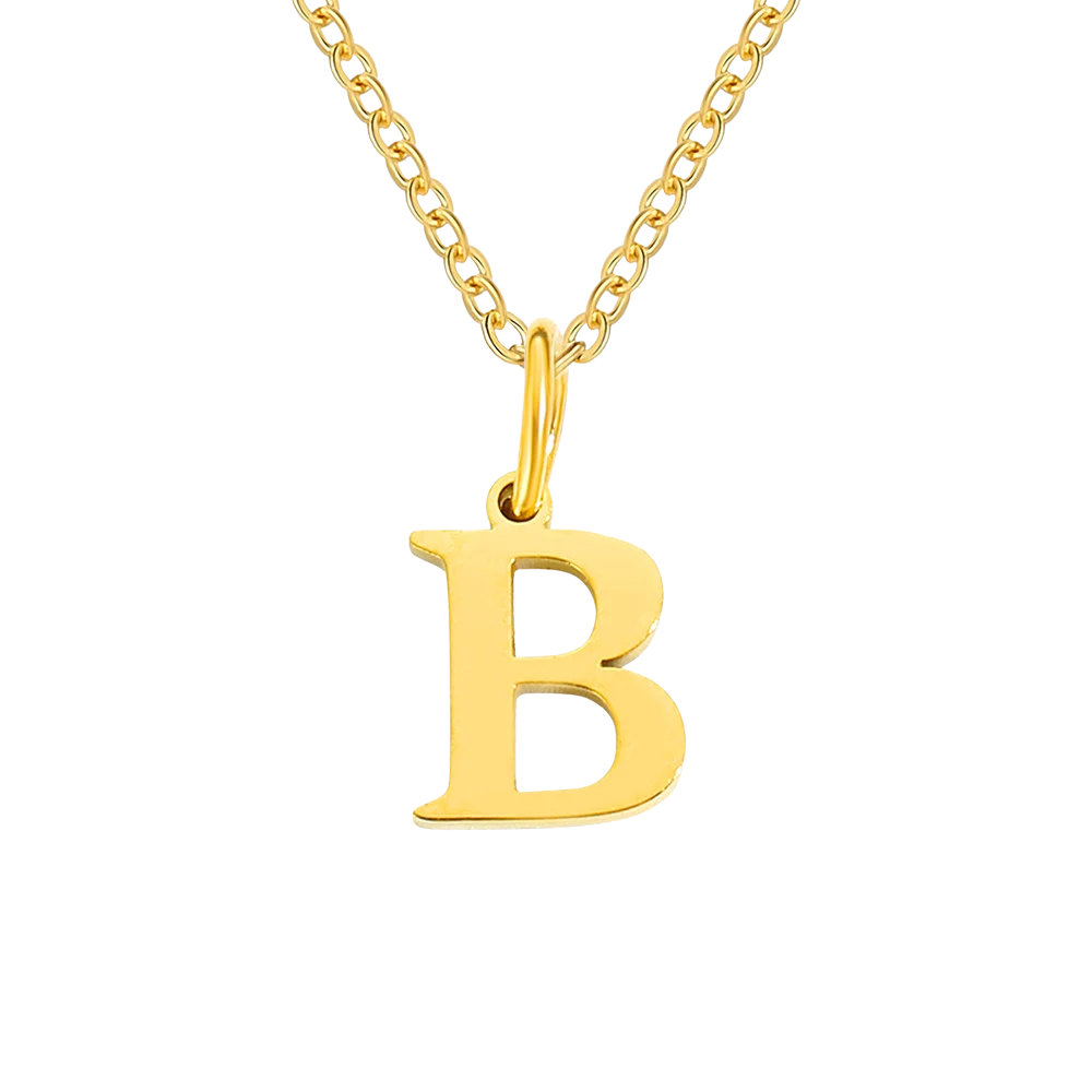 Collier Pendentif Lettre B