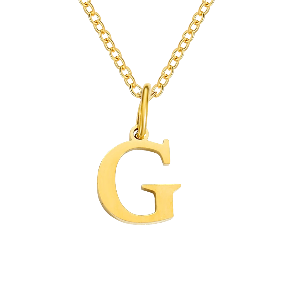 Collier Pendentif Lettre G