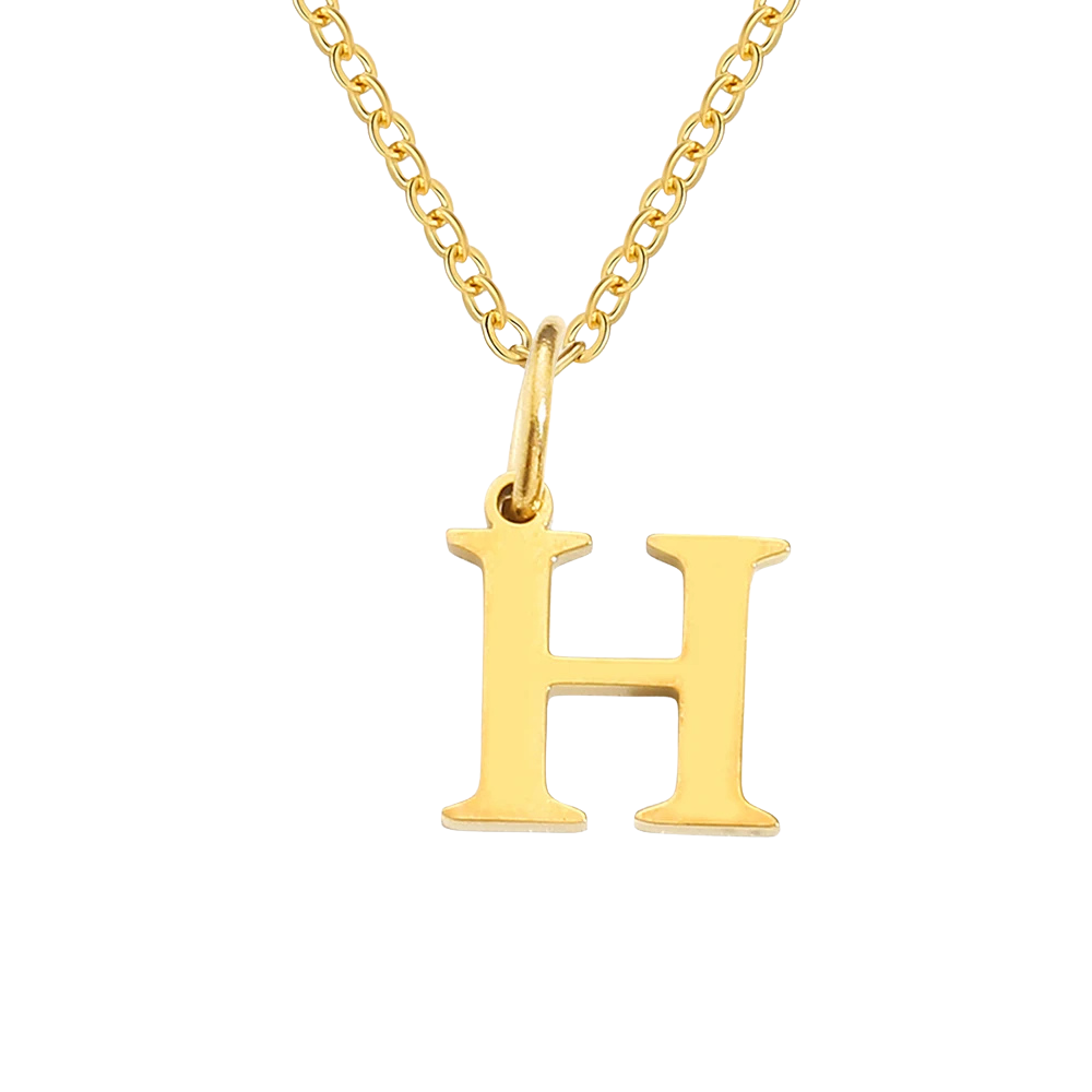 Collier Pendentif Lettre H