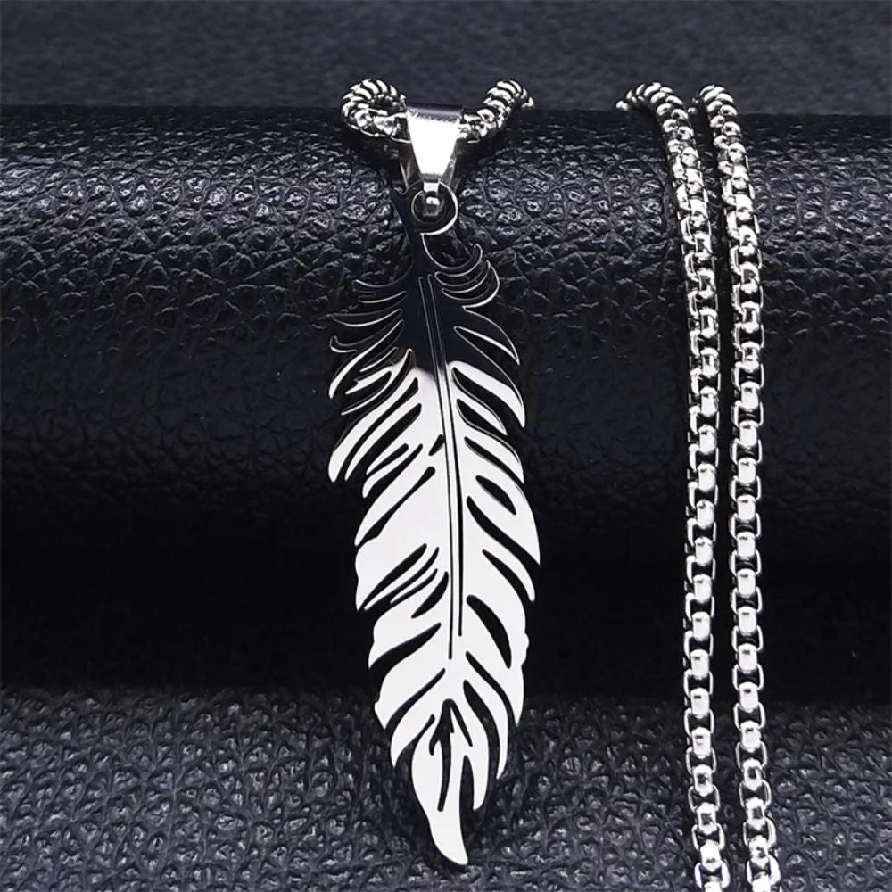 Collier Plume Homme L'Arène à Bijoux - Main Image