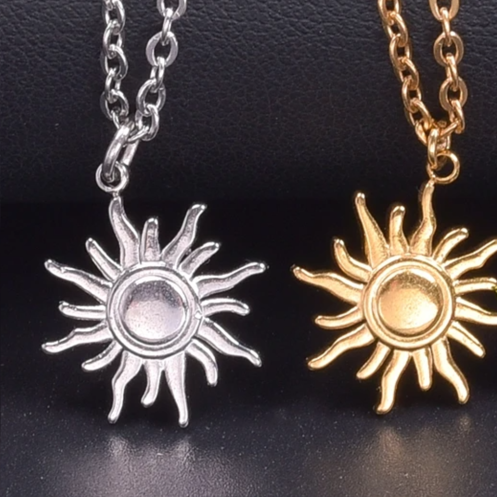 Collier Soleil Acier 