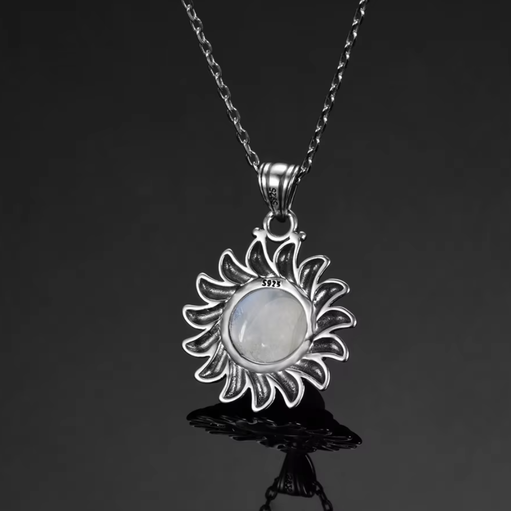 Collier Soleil Gothique Argent Sterling