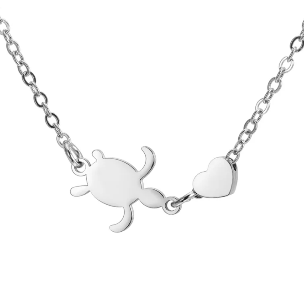 Collier Tortue et Cœur