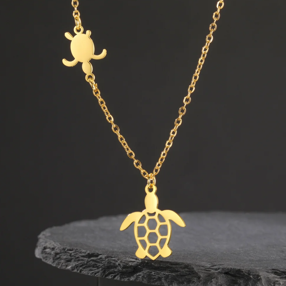 Collier Tortue Femme Or