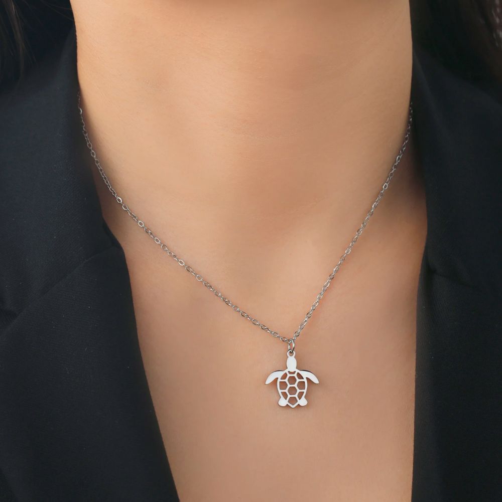 Collier Tortue Argent