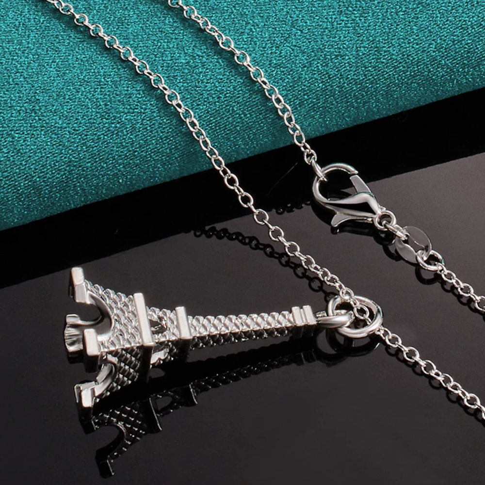 Collier Tour Eiffel Acier Inoxydable