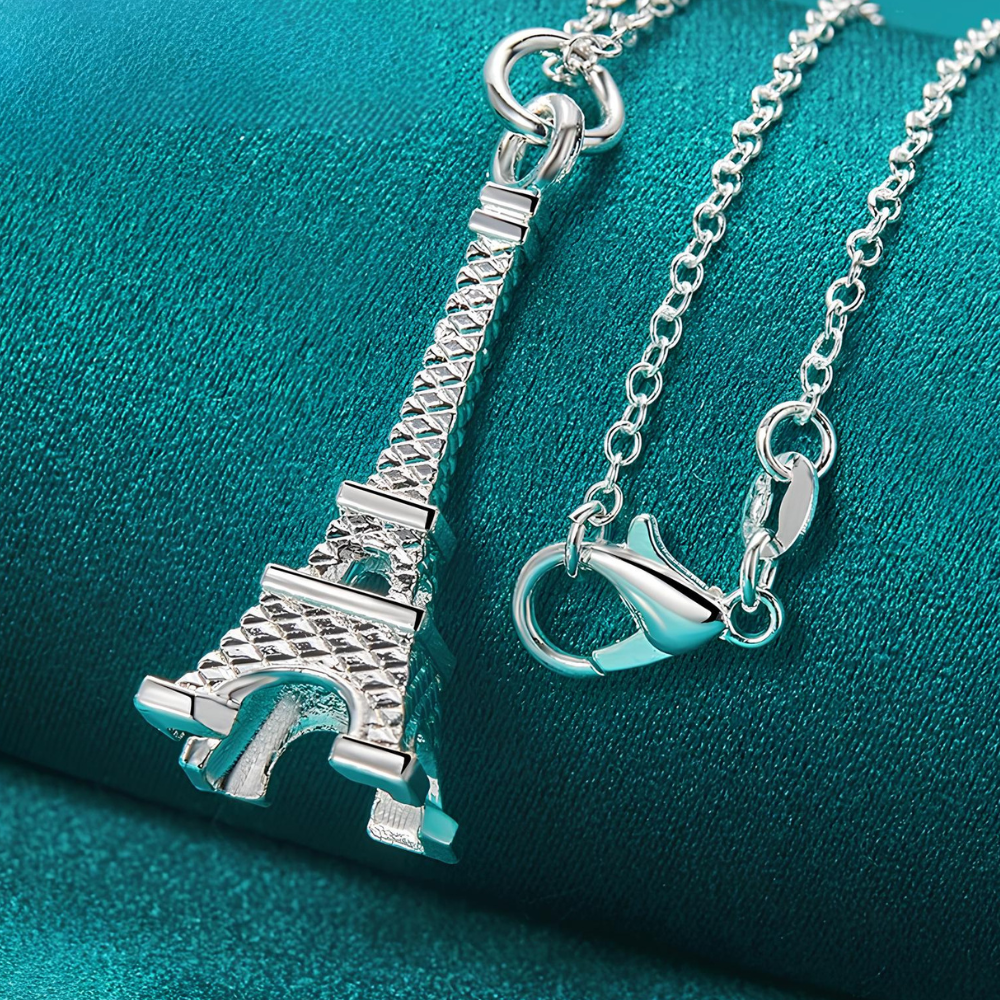 Collier Tour Eiffel Acier Inoxydable