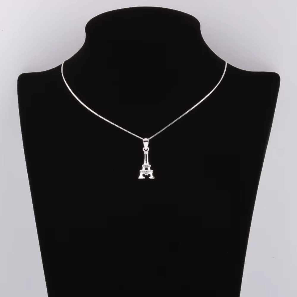 Collier Tour Eiffel Femme Argent