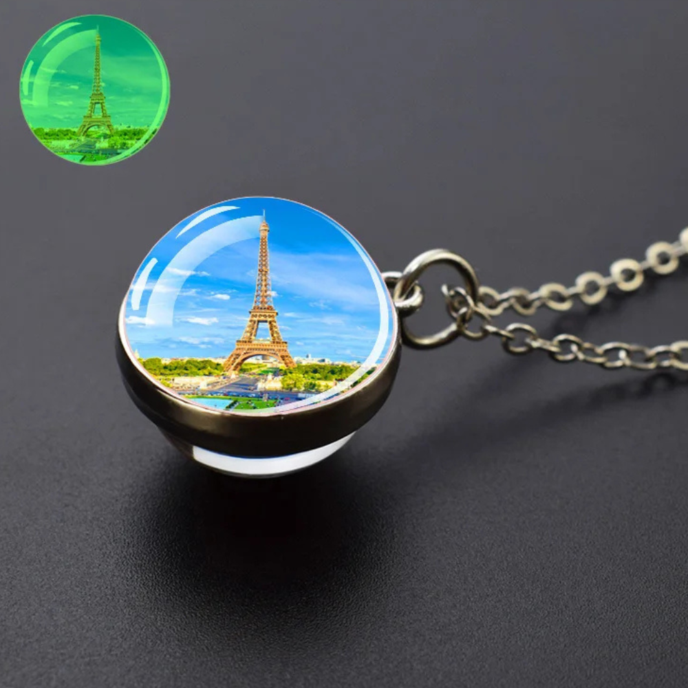 Collier Tour Eiffel Lumineux Argent