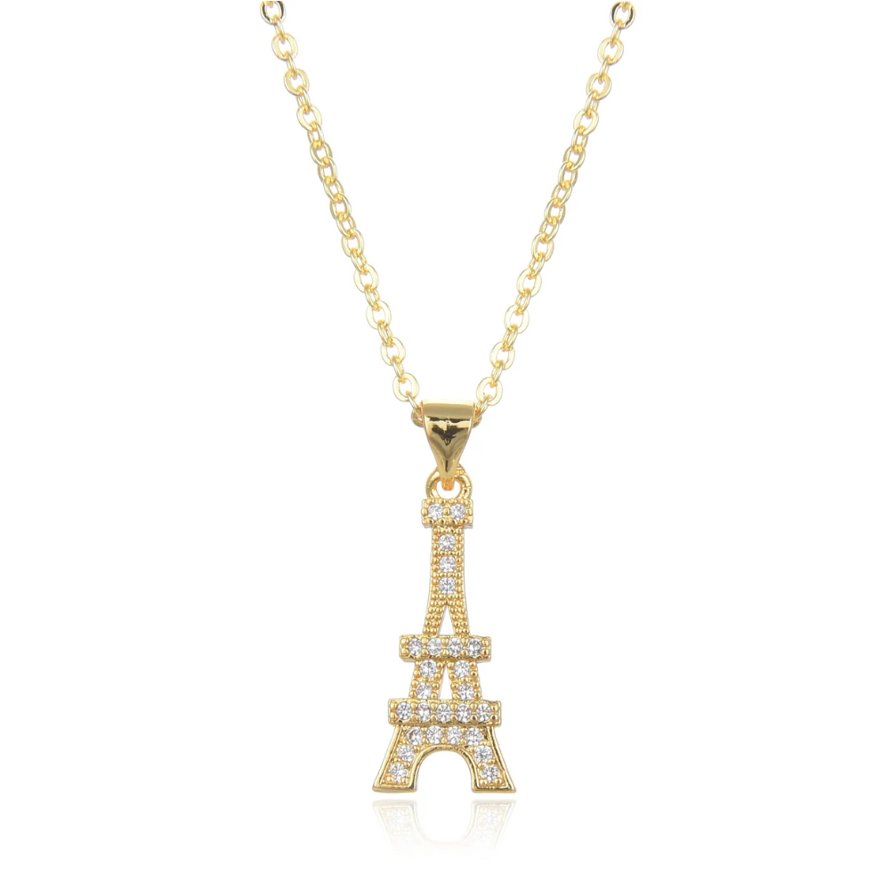 Collier Tour Eiffel Strass