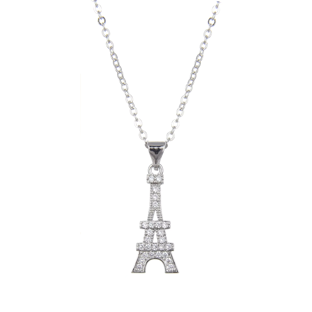 Collier Tour Eiffel Strass