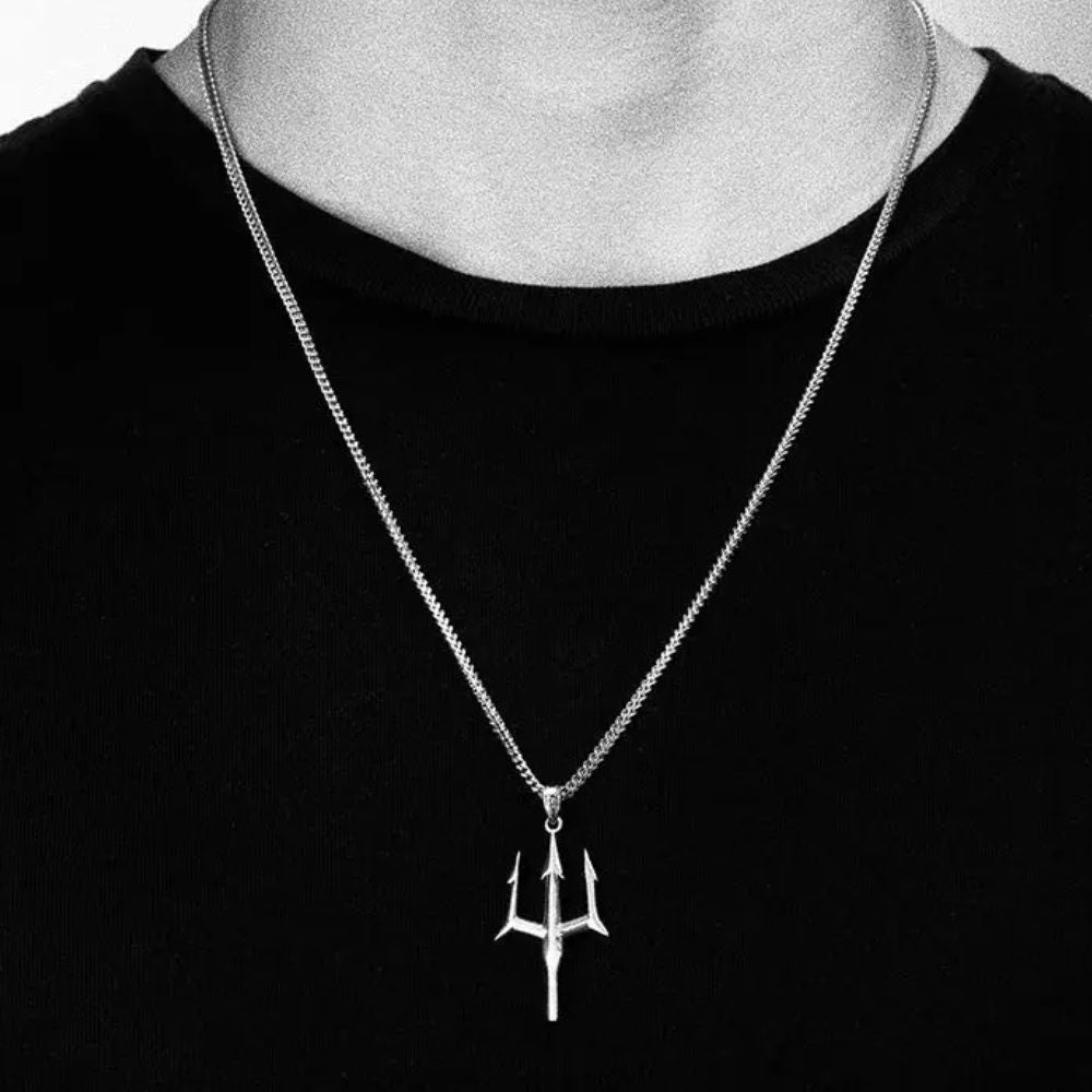 Collier Trident Homme Acier