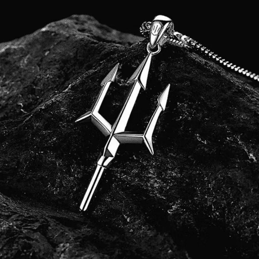 Collier Trident Homme Acier Inoxydable