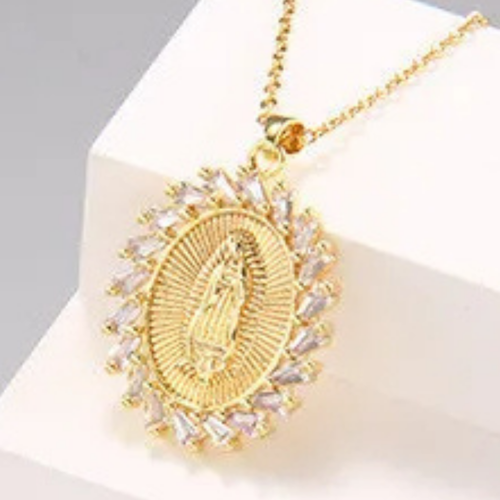 Collier Médaille Vierge Marie Or pas cher