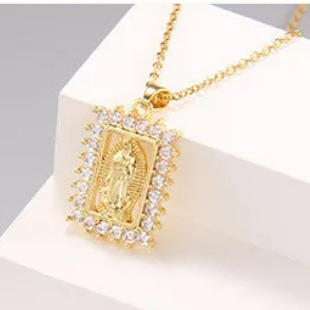 Collier Pendentif Vierge Marie Or pas cher