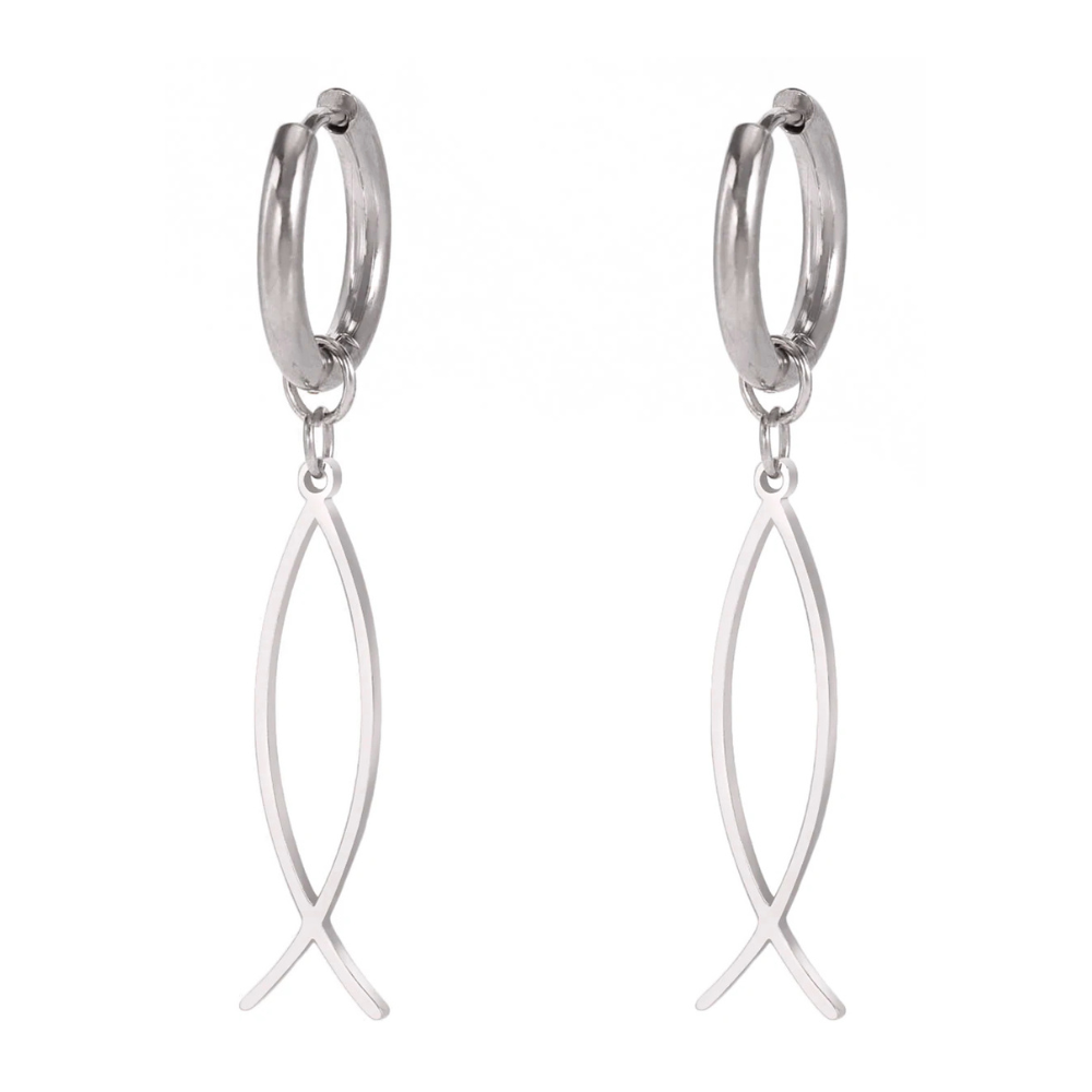 Boucles d’Oreilles Poisson Minimaliste