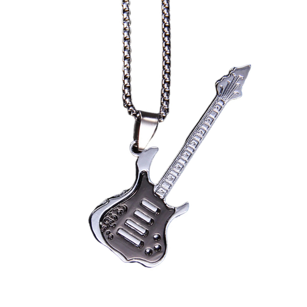 Collier Guitare Rocker noir