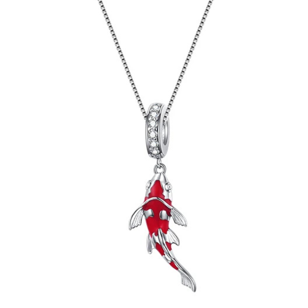 Collier Poisson Rouge