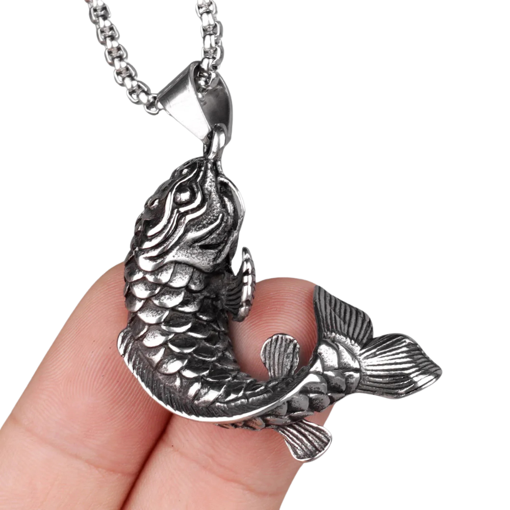 Collier Pendentif poisson eau douce