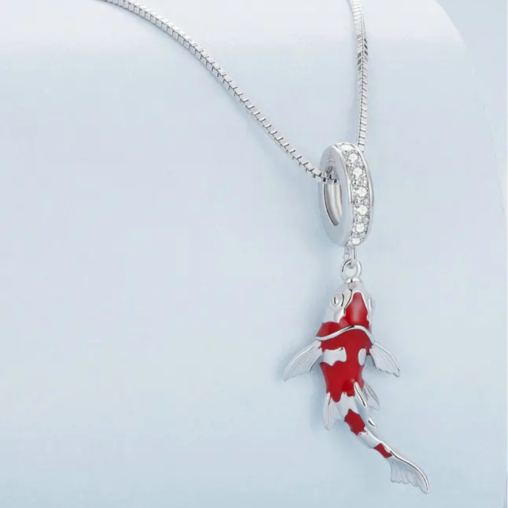 Collier Poisson Rouge femme