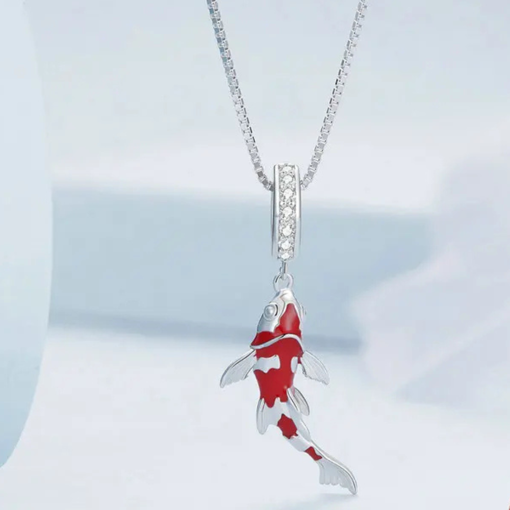 Collier Poisson Rouge femme