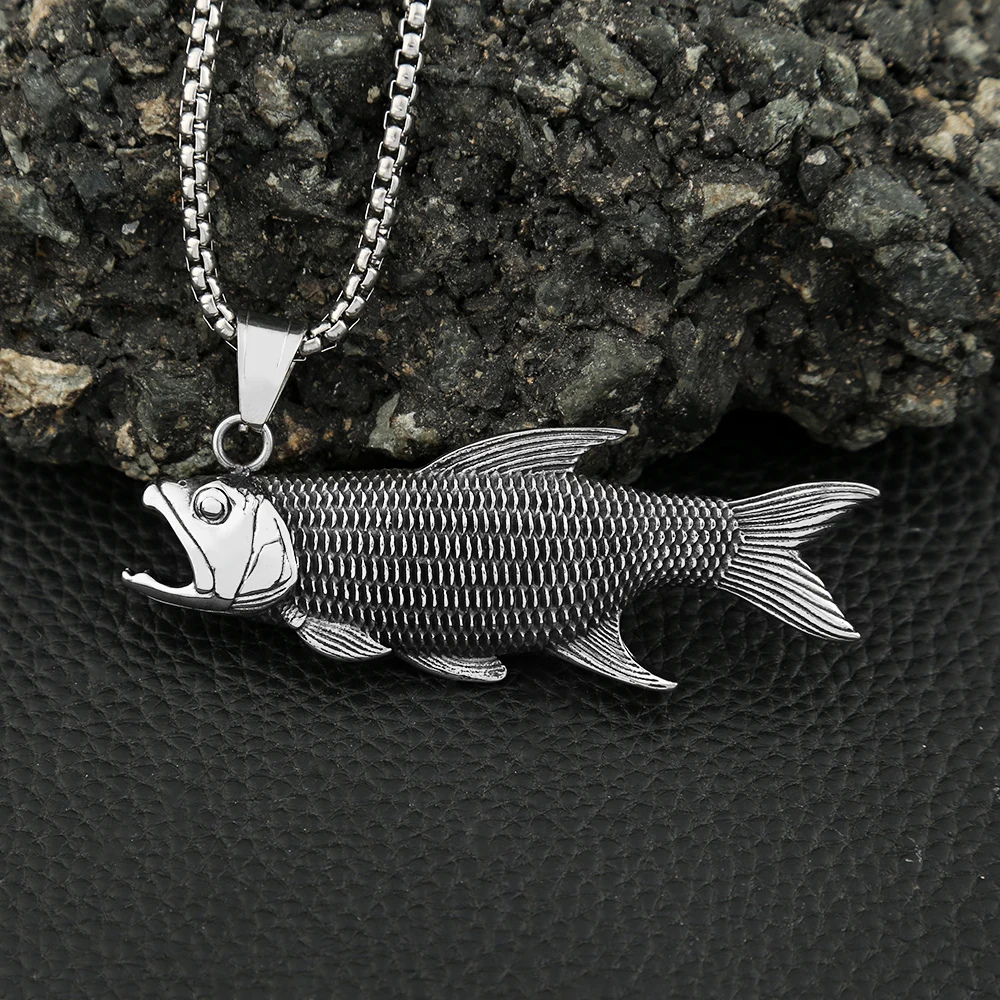 Collier Poisson acier inox