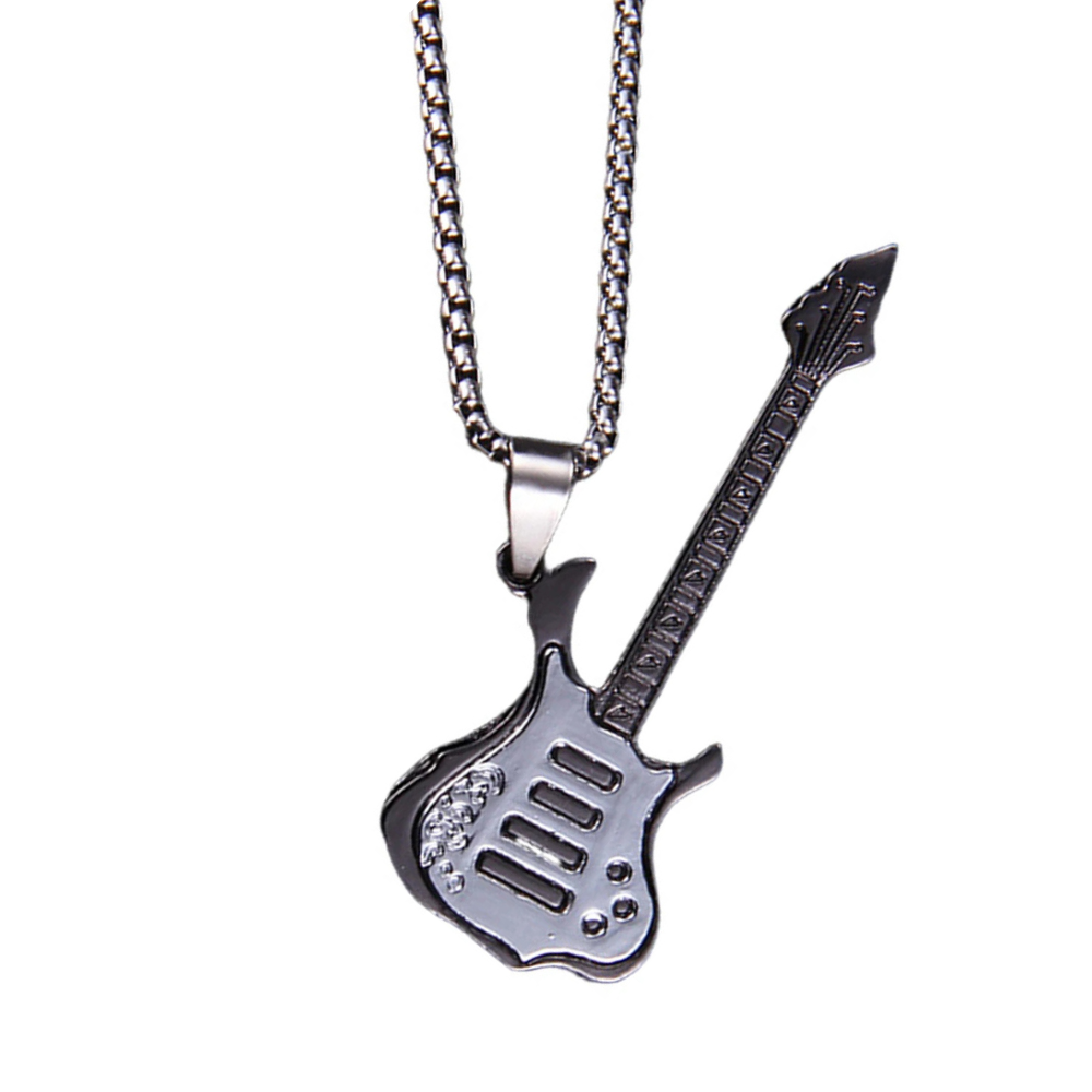 Collier Guitare Rocker noire