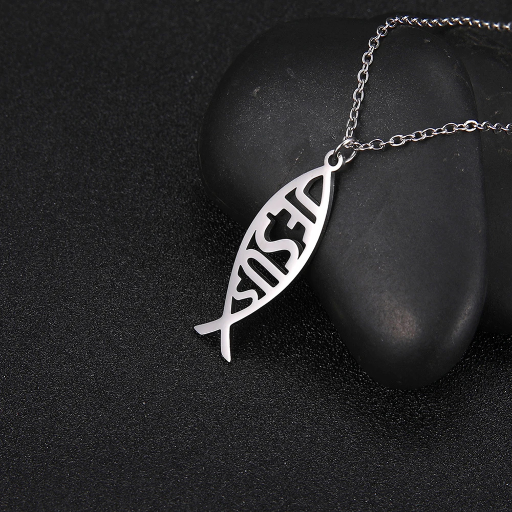 Collier Pendentif Jésus argent