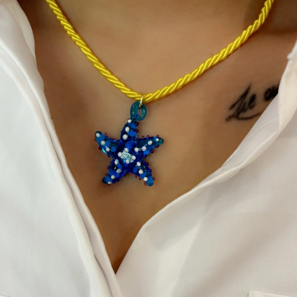 Collier Étoile de Mer Résine pas cher