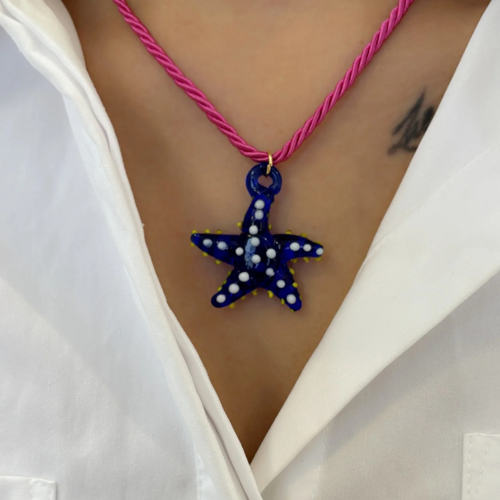 Collier Étoile de Mer Résine tendance