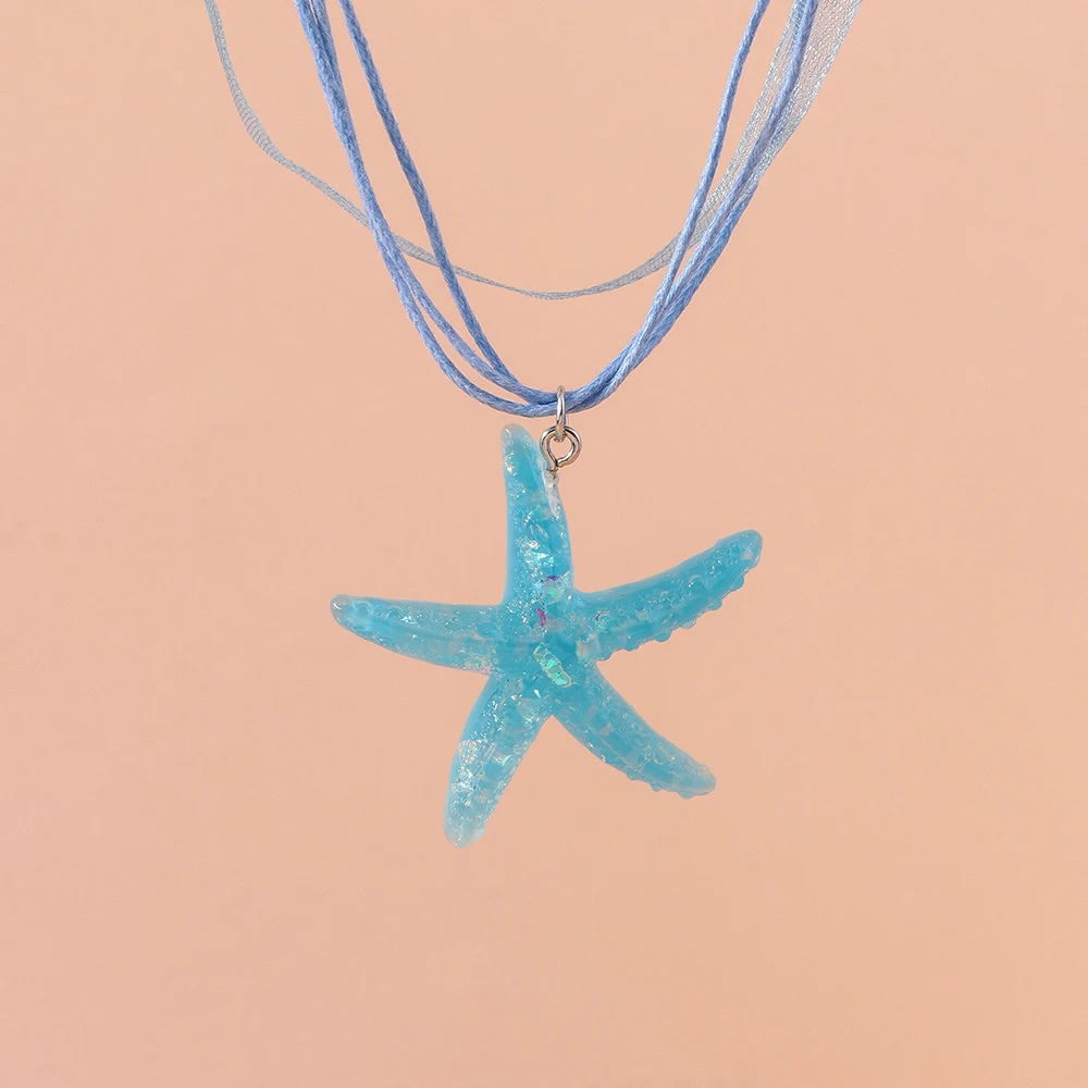 Collier Étoile de Mer Fantaisie couleur