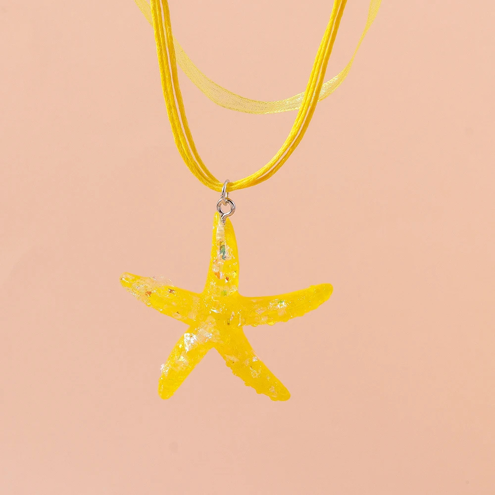 Collier Étoile de Mer Fantaisie couleur