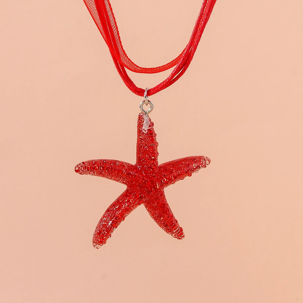 Collier Étoile de Mer Fantaisie résine