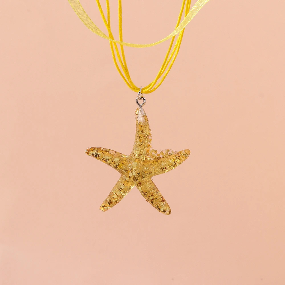 Collier Étoile de Mer Fantaisie résine