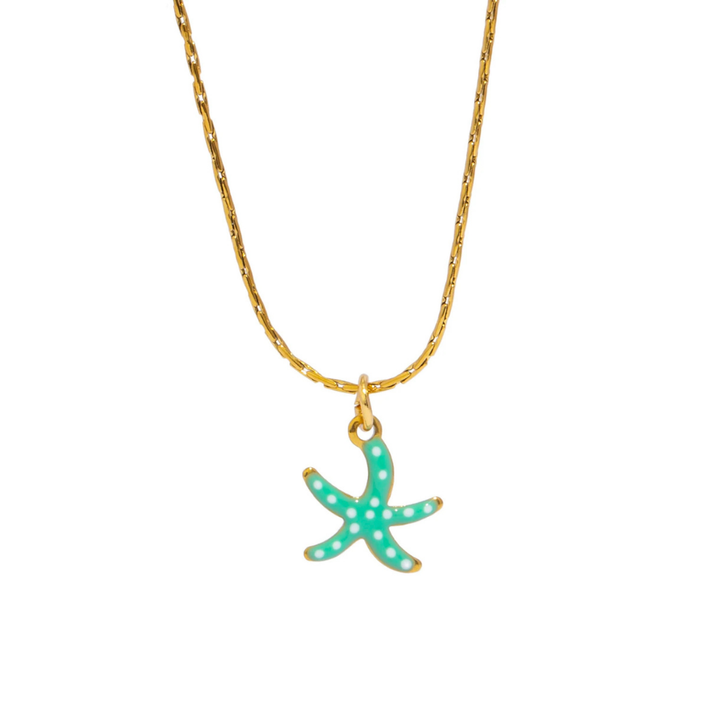 Collier Mini Étoile de Mer Couleur pas cher