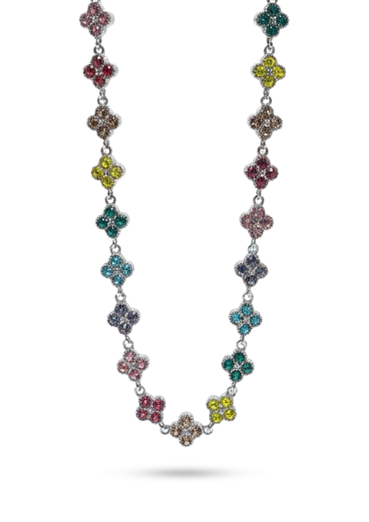 Collier Trèfle Strassaregtn multi