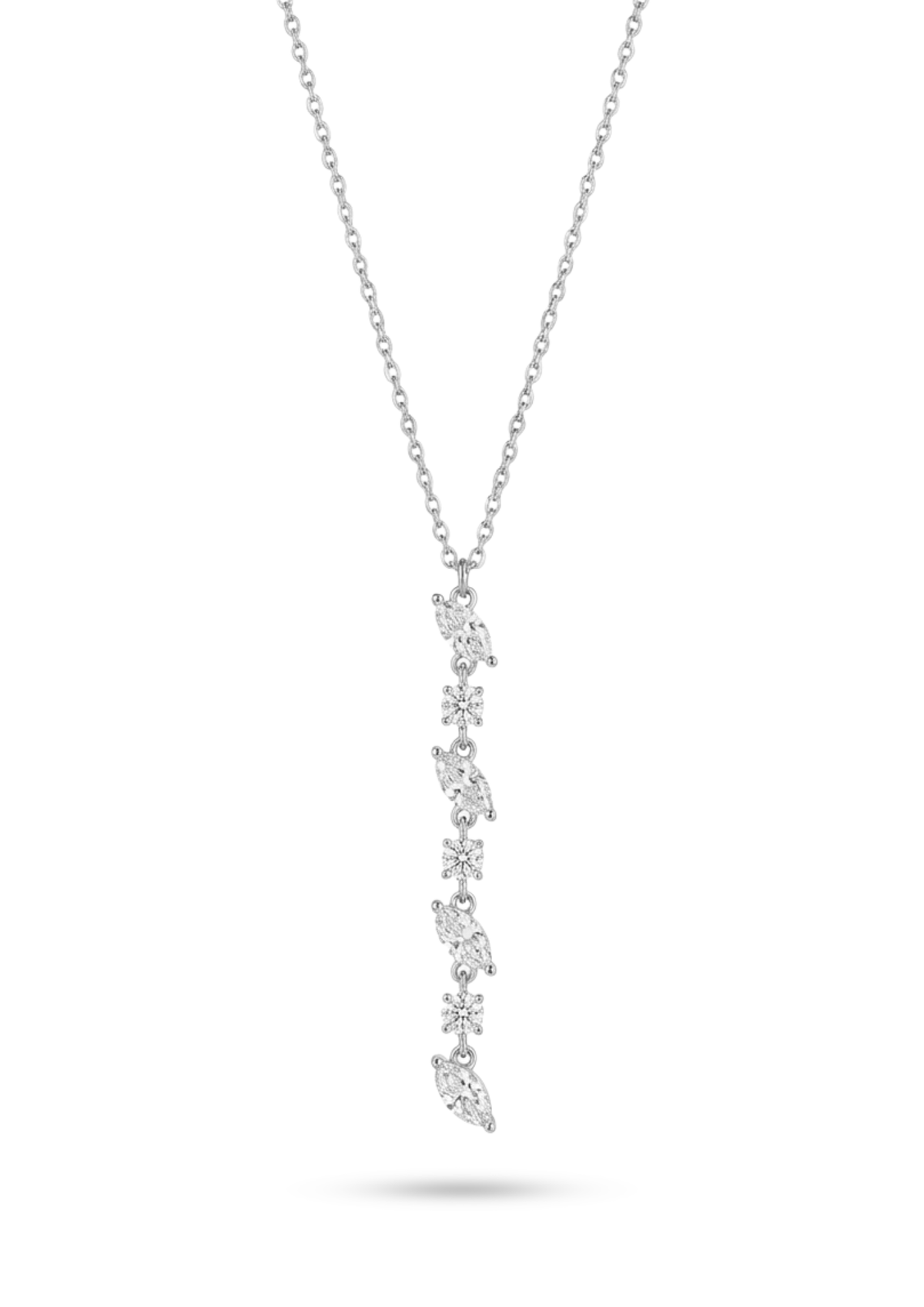 Collier Y Strass en Marquise