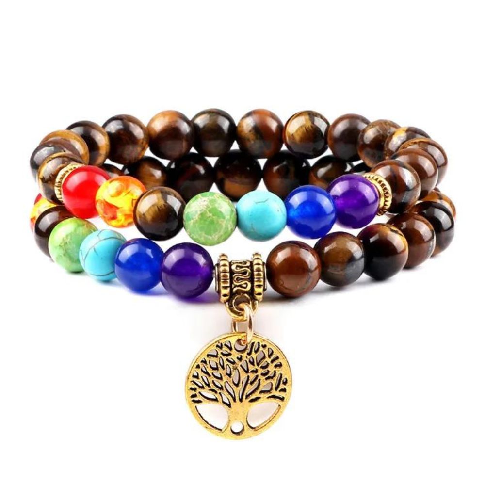 Double Bracelet Arbre de Vie couleur