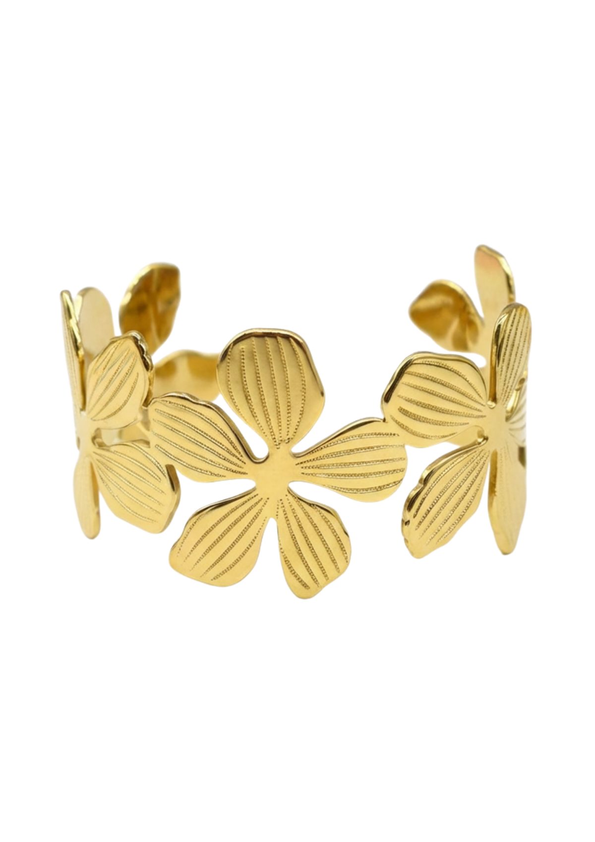 Jonc Fleur Manchette or