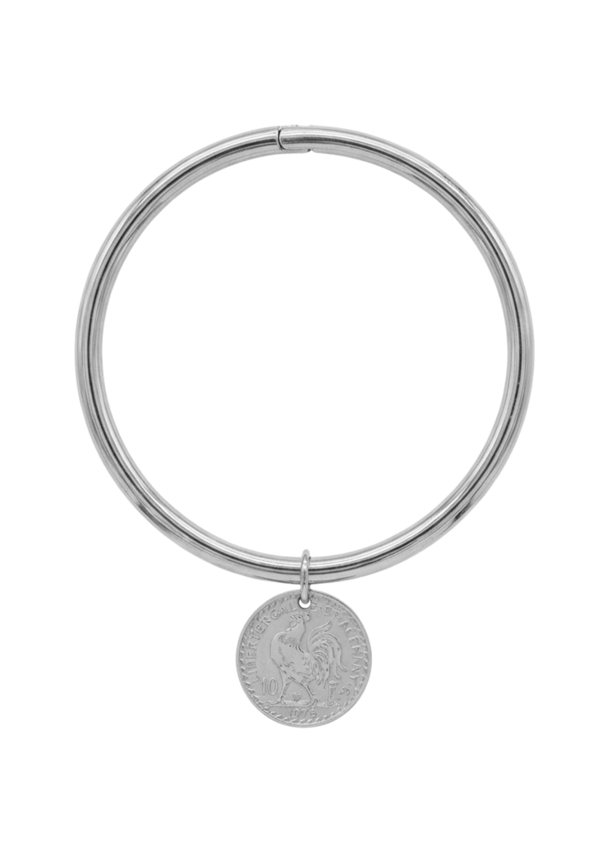 Jonc Breloque Pièce Monnaie argent