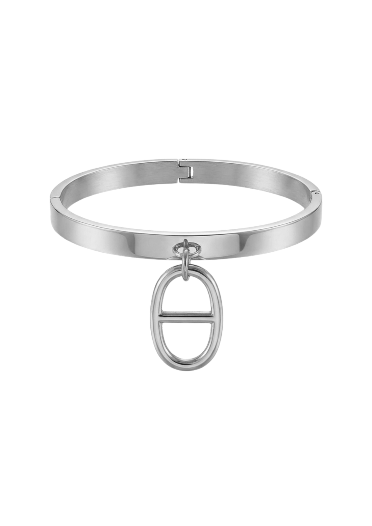 Jonc Rigide Maille Marine argent