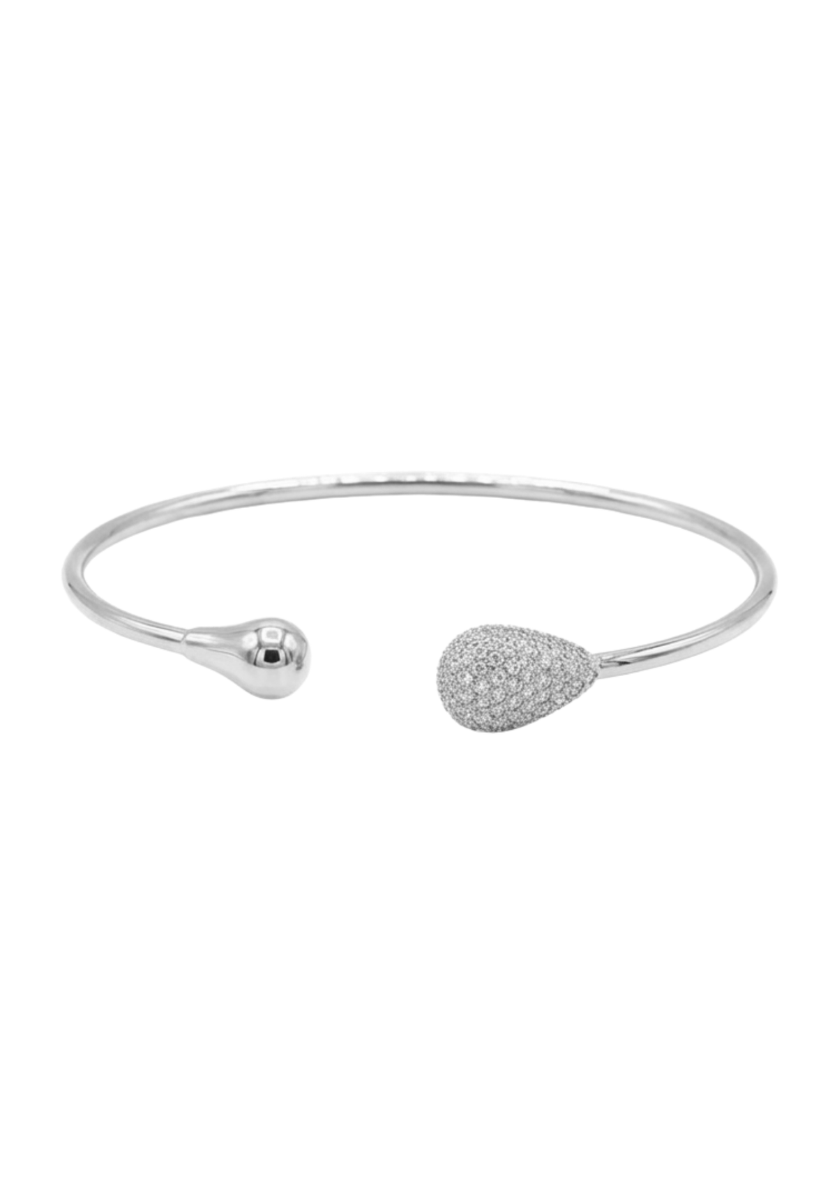Jonc Ouvert Gouttes et Strass