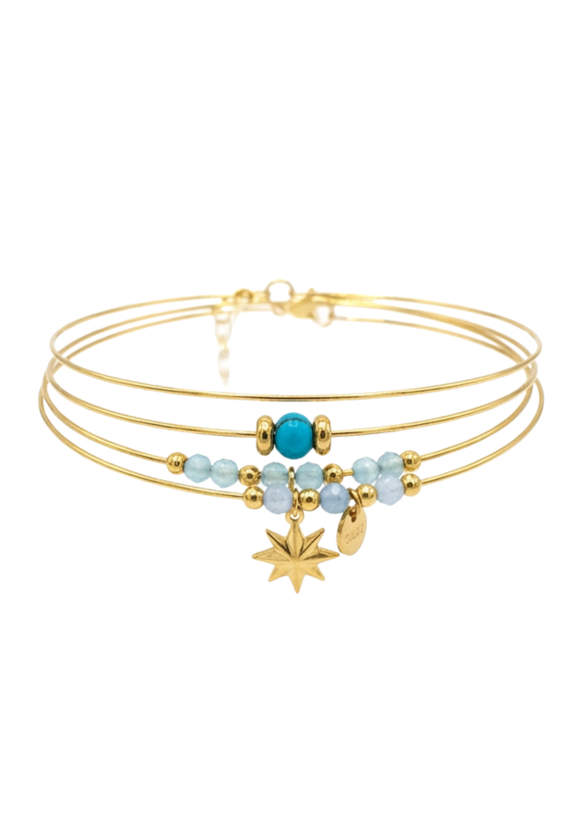 Bracelet Semainier Perles bleu